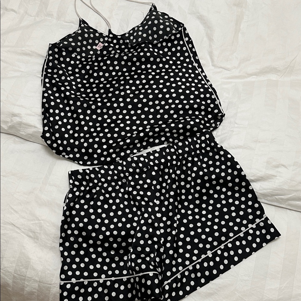 VS Polka Dot Satin PJ Set - Picture 5 of 5